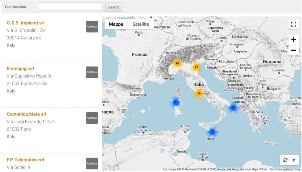 Cerca il Partner Wildix più vicino a te!