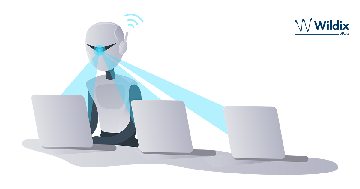 Automation blog 2 copy a robot scans three laptops